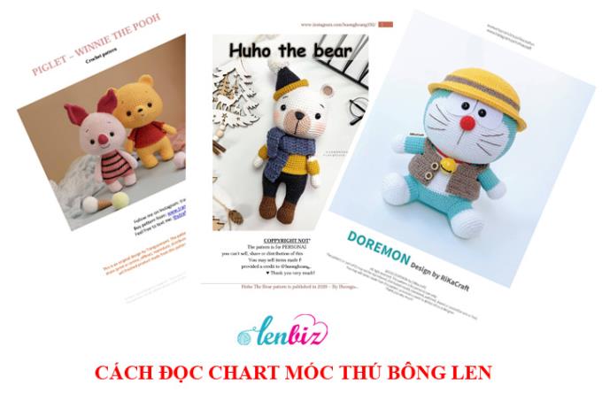 Cách đọc chart móc thú bông len cho người mới bắt đầu