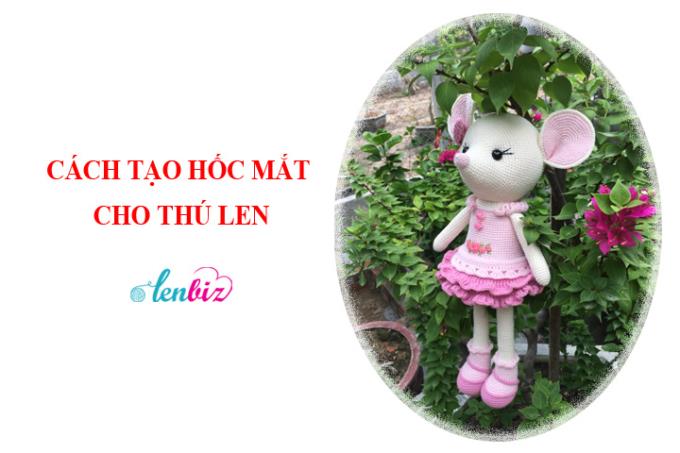 Cách khâu tạo hốc mắt cho thú bông và búp bê len 