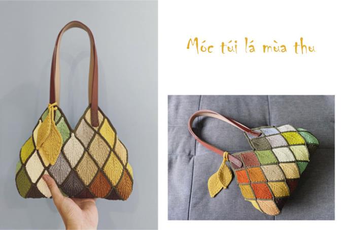 Mê mẩn mẫu móc túi xách lá mùa thu làm mưa làm gió lenbiz mấy hôm nay
