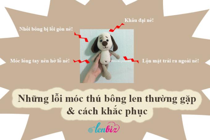 Những lỗi móc thú bông len thường gặp và cách khắc phục triệt để