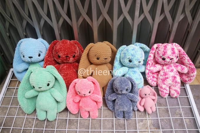 Review các loại len nhung chuyên móc thú bông