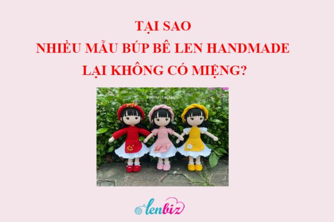 Tại sao nhiều mẫu búp bê len handmade lại không có miệng?