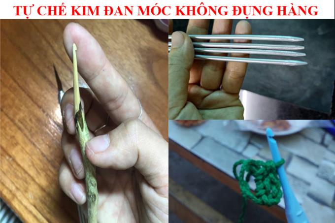 Tự chế kim đan móc không đụng hàng thỏa đam mê mùa giãn cách